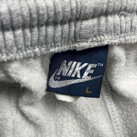 Nike Pants Mens Large Track 80s Joggers Athletic Gray Blue Swoosh Vintage - Picture 4 of 15